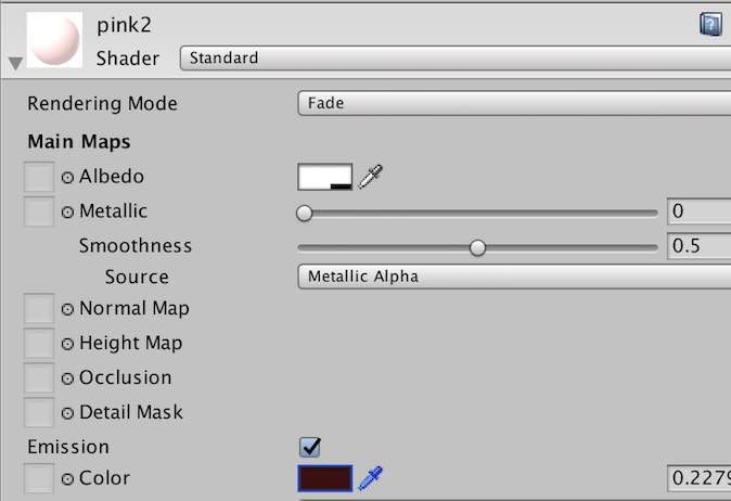 f:id:Takyu:20180713125035j:plain 3DTextのMaterial設定