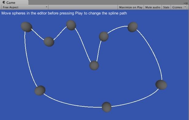 Vectrosityで個々のオブジェクト間を線でつないだ例