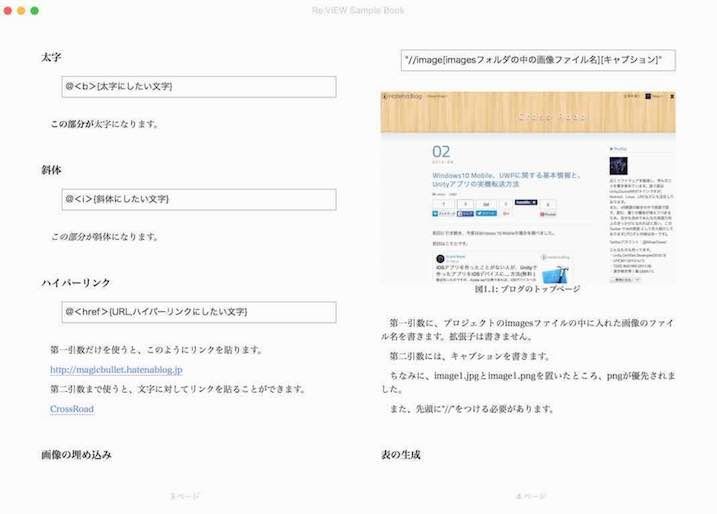 f:id:Takyu:20180714093812j:plain Re;View記法の太字、リンク、画像埋め込みの例