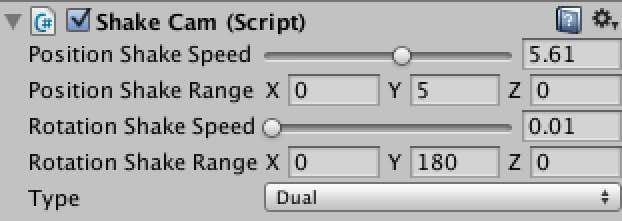 f:id:Takyu:20180714224727j:plain Cinema Pro CamでY軸方向に振動させるときの設定画面