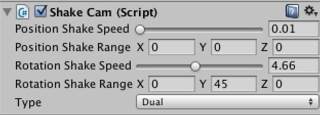 f:id:Takyu:20180714224742j:plain Cinema Pro CamでX軸方向に振動させる時の設定画面