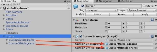 f:id:Takyu:20180714231021j:plain CursorManagerコンポーネントに対応させる子オブジェクトの関係