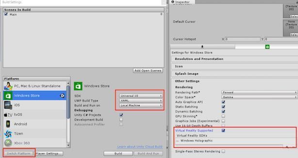 f:id:Takyu:20180714233216j:plain UnityでUWPビルドするための設定画面