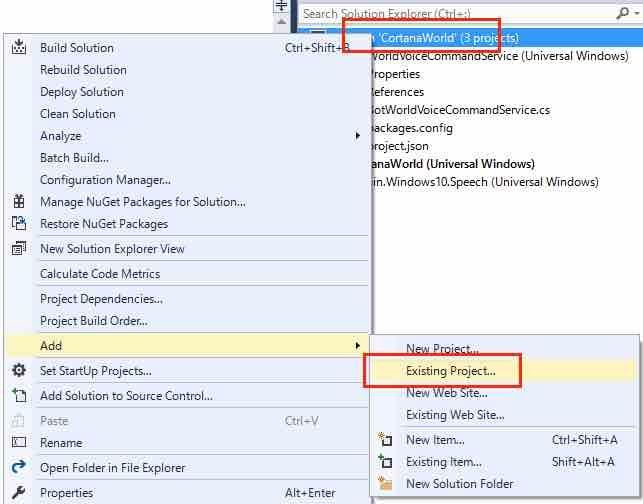 f:id:Takyu:20180714233253j:plain Visual StudioのAdd Existing Project設定画面