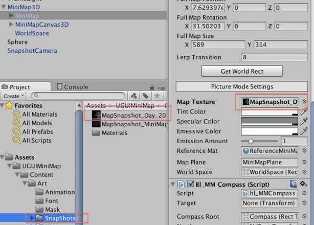 f:id:Takyu:20180715004809j:plain テクスチャをbl_MiniMapコンポーネントにアタッチする場所