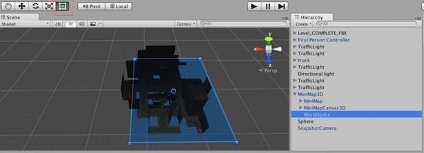 f:id:Takyu:20180715004837j:plain Hierarchy ViewのWorldSpace オブジェクトの位置とサイズ調整箇所