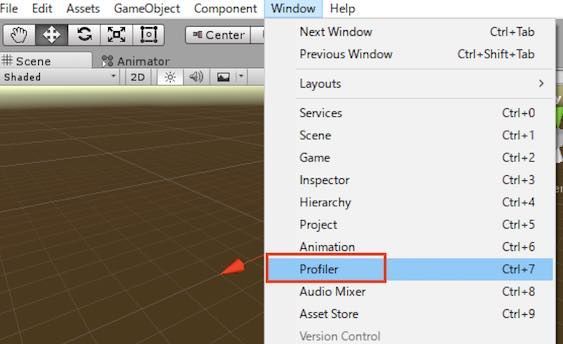 f:id:Takyu:20180716094245j:plain UnityのProfiler機能選択画面