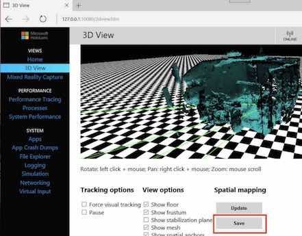 f:id:Takyu:20180716094456j:plain SpatialMappingのデータ保存画面