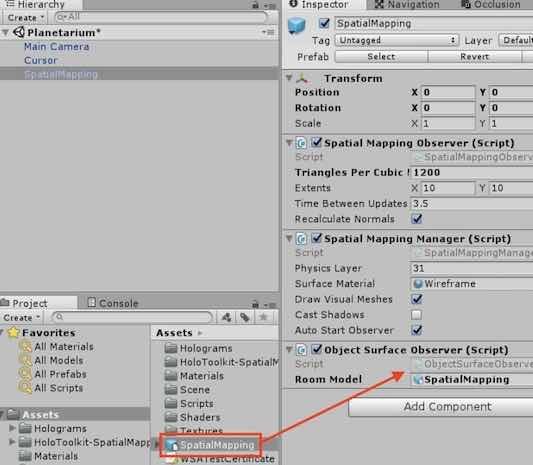 f:id:Takyu:20180716094512j:plain SpatialMappingオブジェクトの設定手順