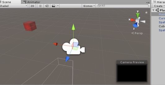 f:id:Takyu:20180716095246j:plain Unity Editor上でオブジェクトを配置した例