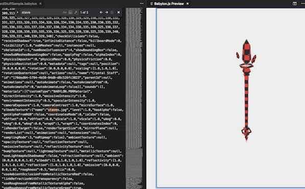 babylon-js-viewerで3Dモデルを出力した例