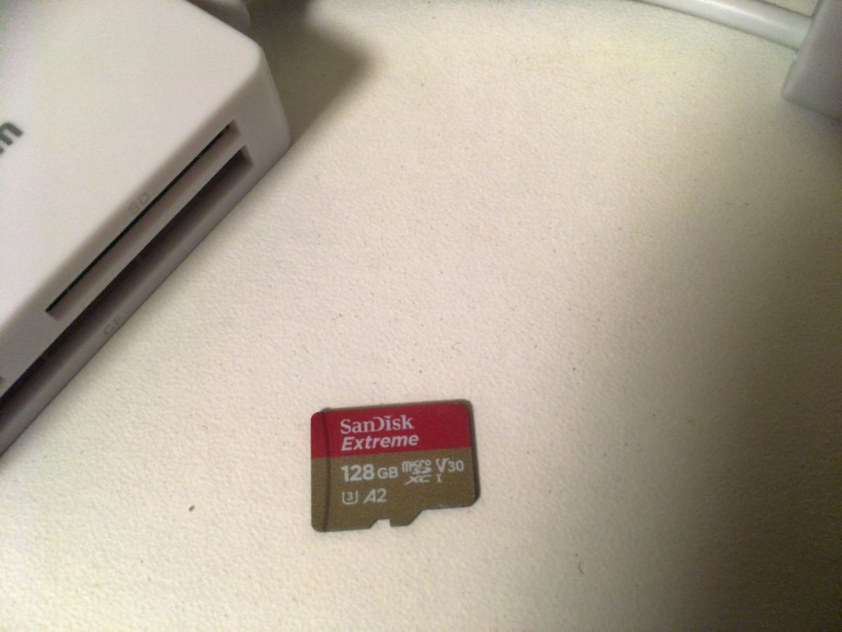 a microSD card as SDSQXA1-128G-GN6MA