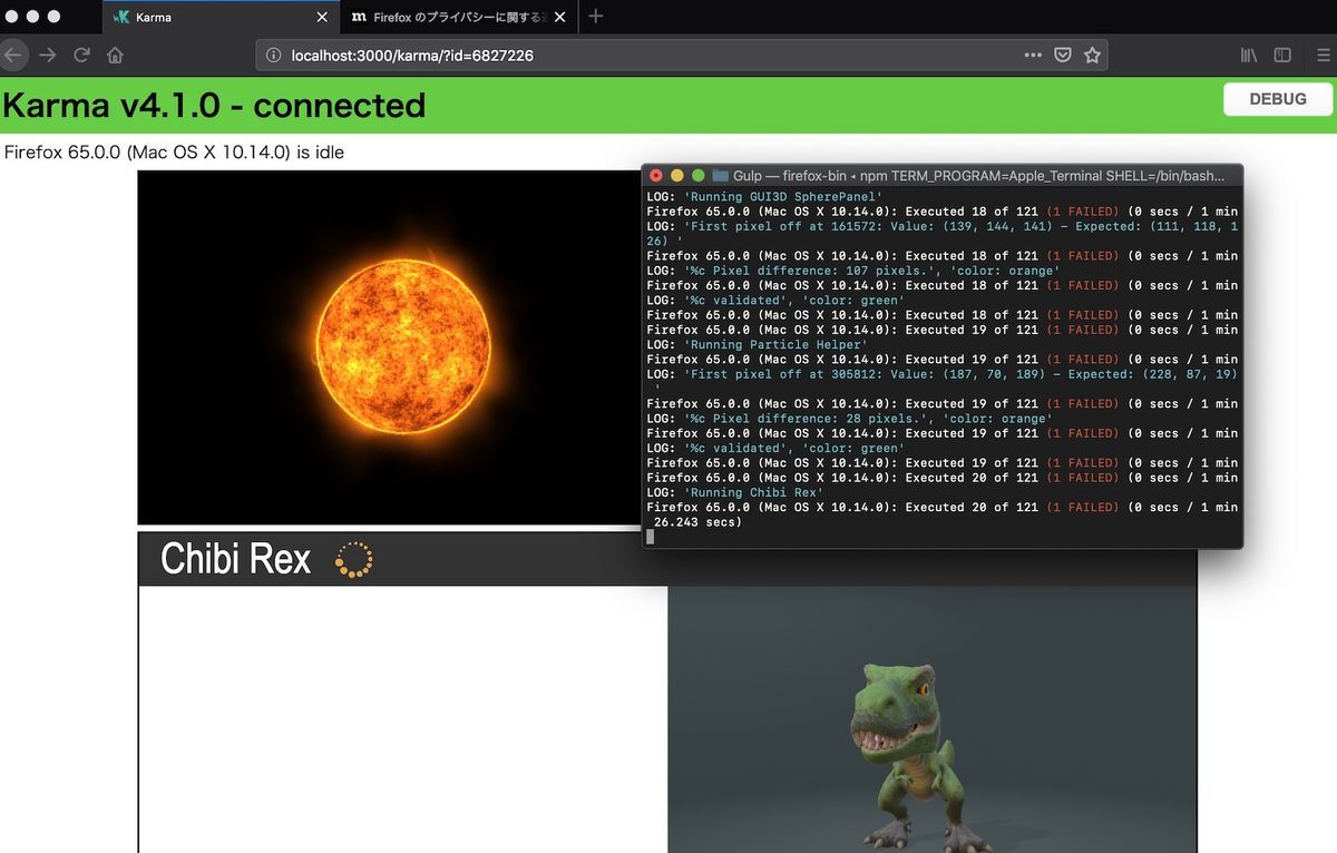 Testing babylon.js on FireFox