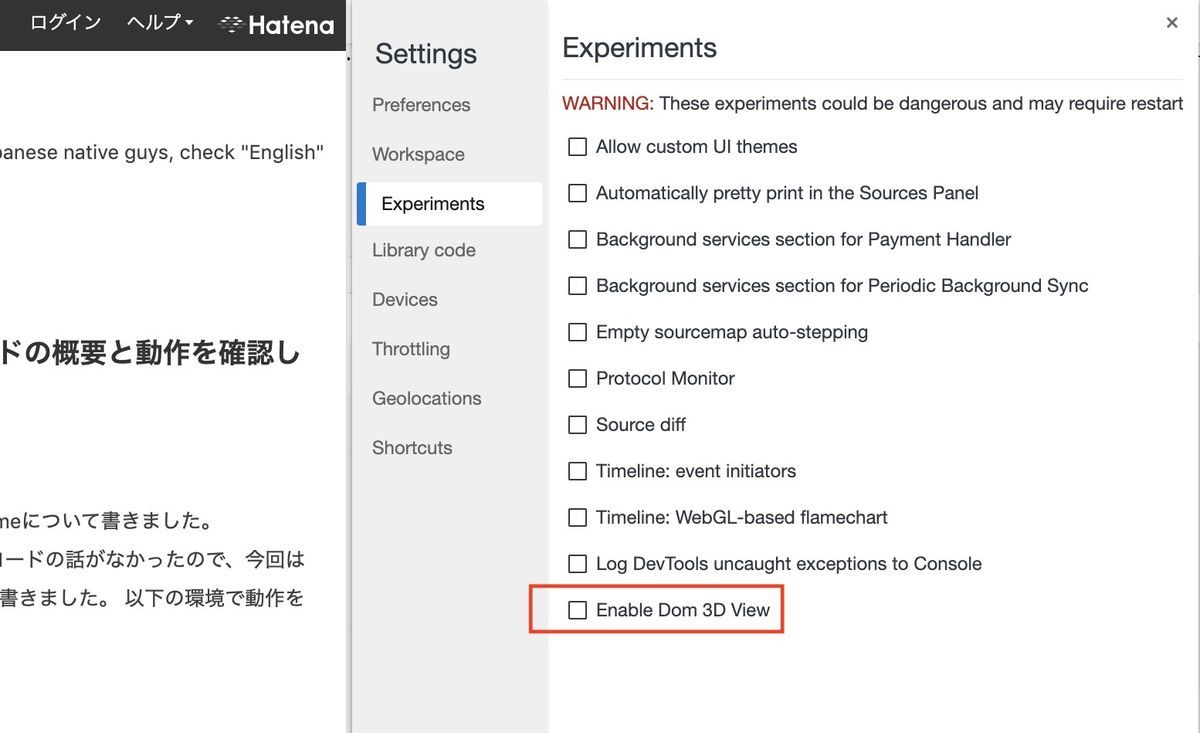 Settings Experiments on Edge Canary