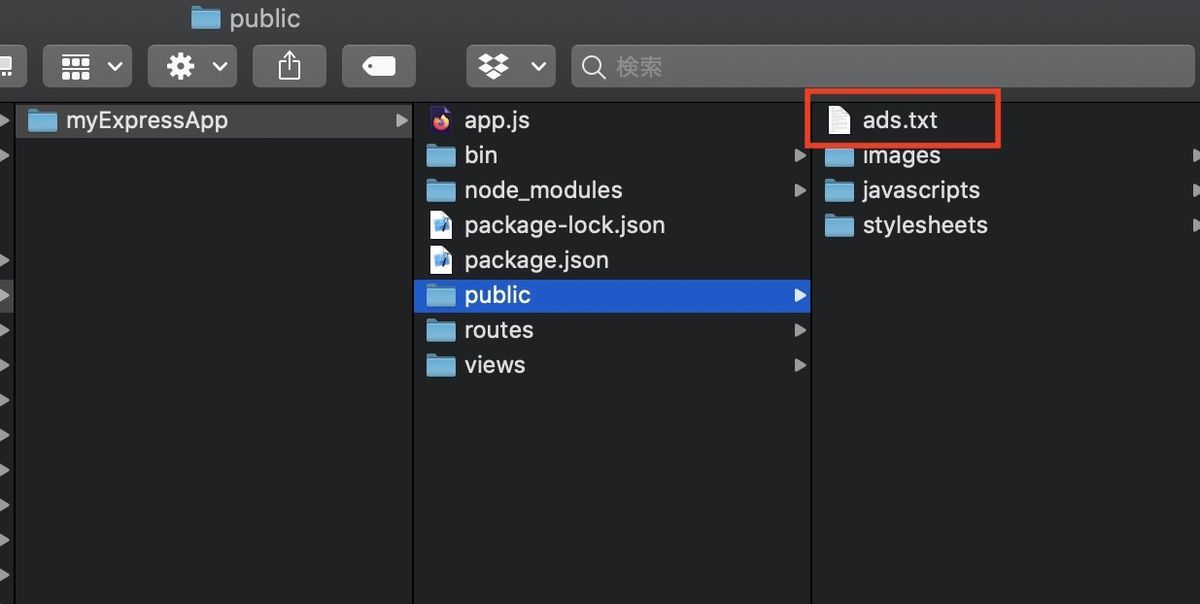 folder path of ads.txt