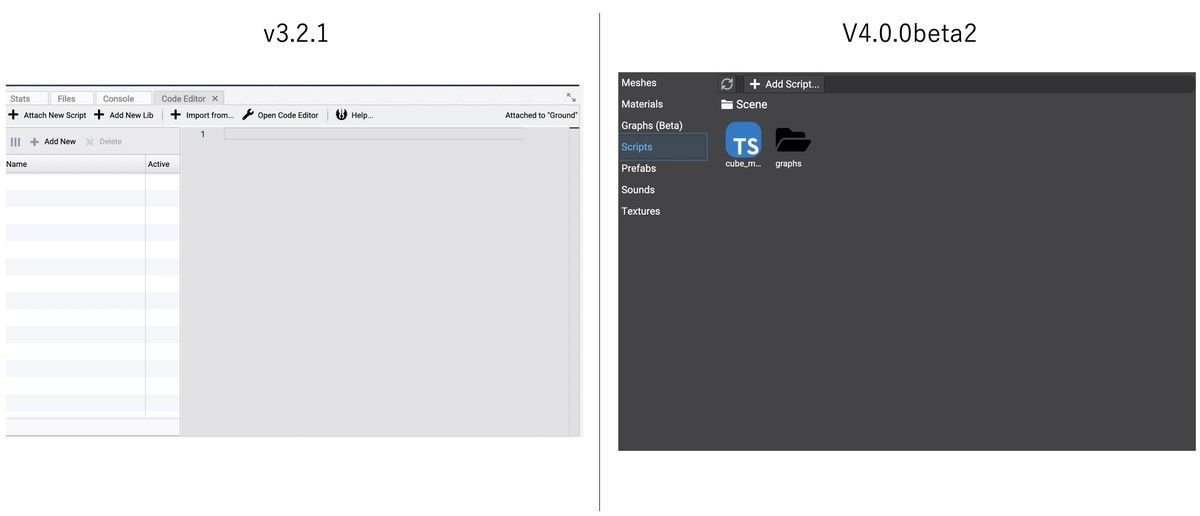 Add new script on Babylon.js Editor v3.2.1 and v.4.0.0beta2 Add new script on Babylon.js Editor v3.2.1 and v.4.0.0beta2