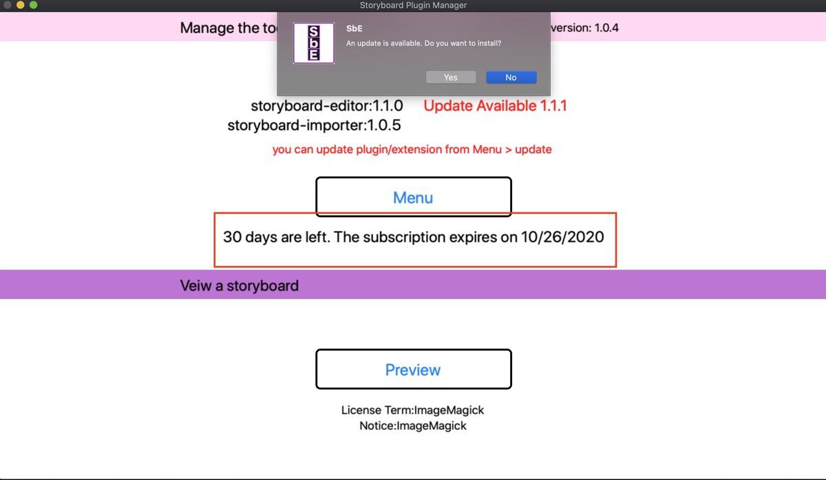 Left team of license valid time on Storyboard Editor Plugin of AdobeXD Left team of license valid time on Storyboard Editor Plugin of AdobeXD