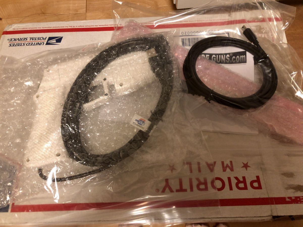 Single Arcade Guns v2.0 shipped box Single Arcade Guns v2.0 shipped box