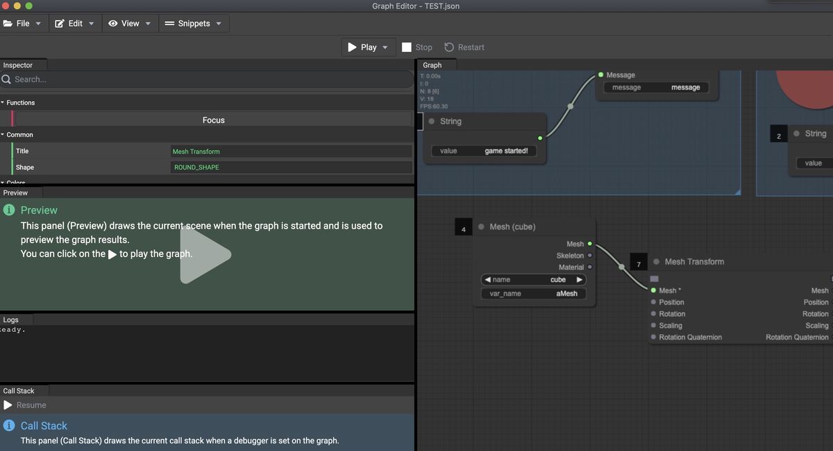 Mesh transform node and mesh node on Graph Editor Mesh transform node and mesh node on Graph Editor