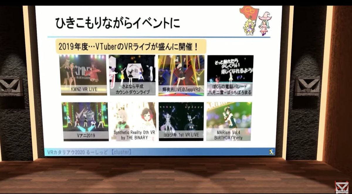 Famous VTuber live event on cluster in 2019 Famous VR live event on cluster in 2019