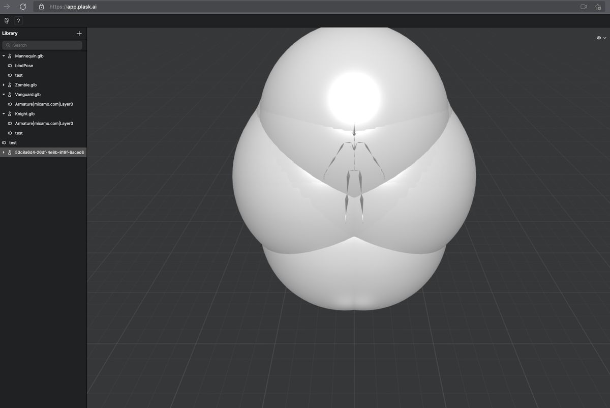 A glb format file is failed to upload in plask.ai A glb format file is failed to upload in plask.ai