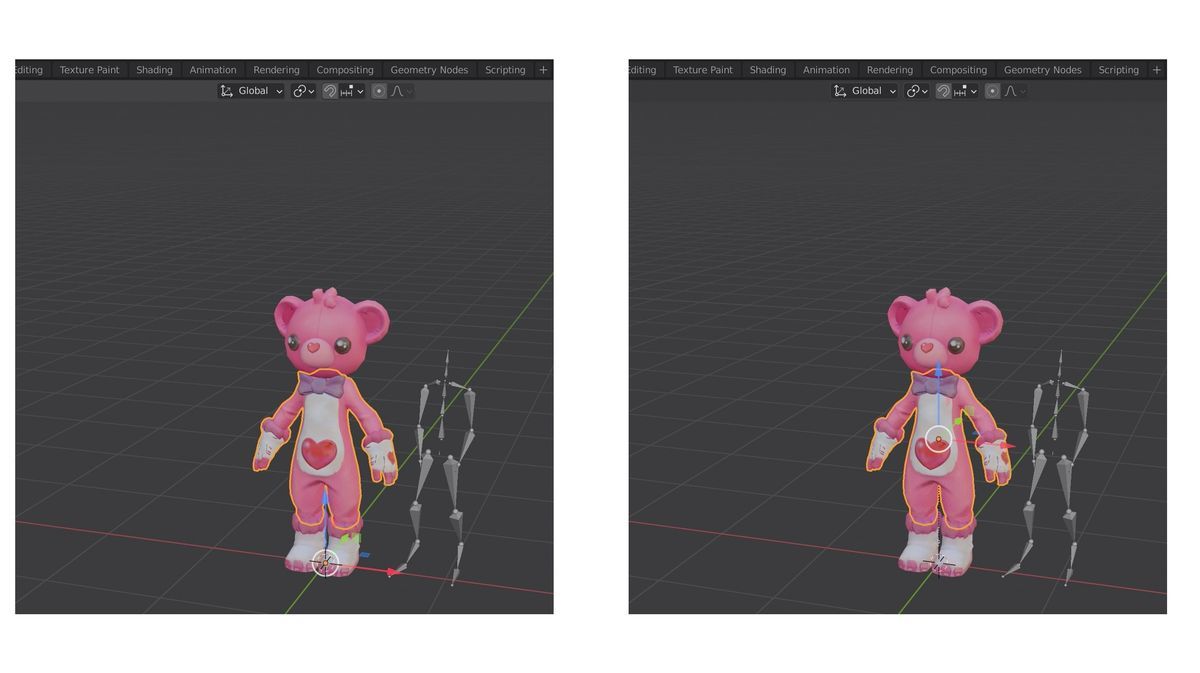 Before/After of Origin to Geometry in Blender2.9 Before/After of Origin to Geometry in Blender2.9
