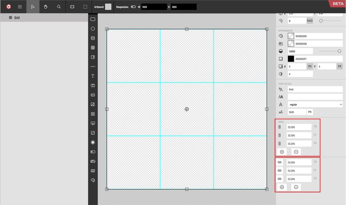 Uniformity aligned grids