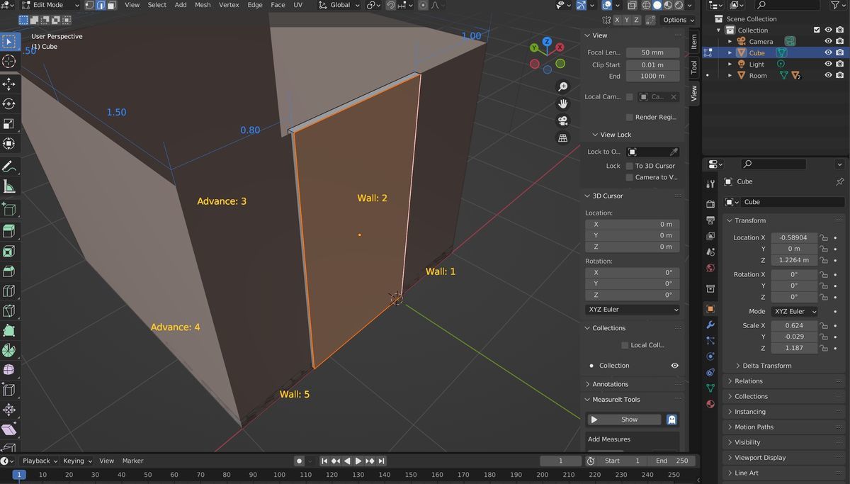 A simple room by Archimesh and Blender 3.1.2