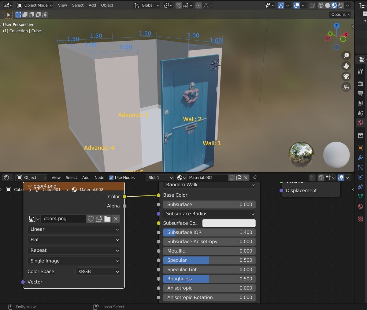 Shading view on Blender