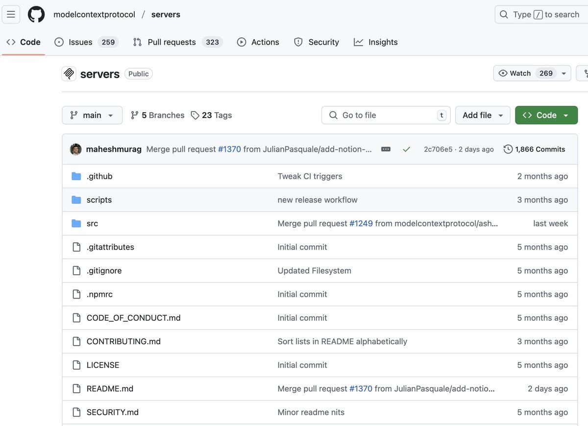 A GitHub Repositries for MCP