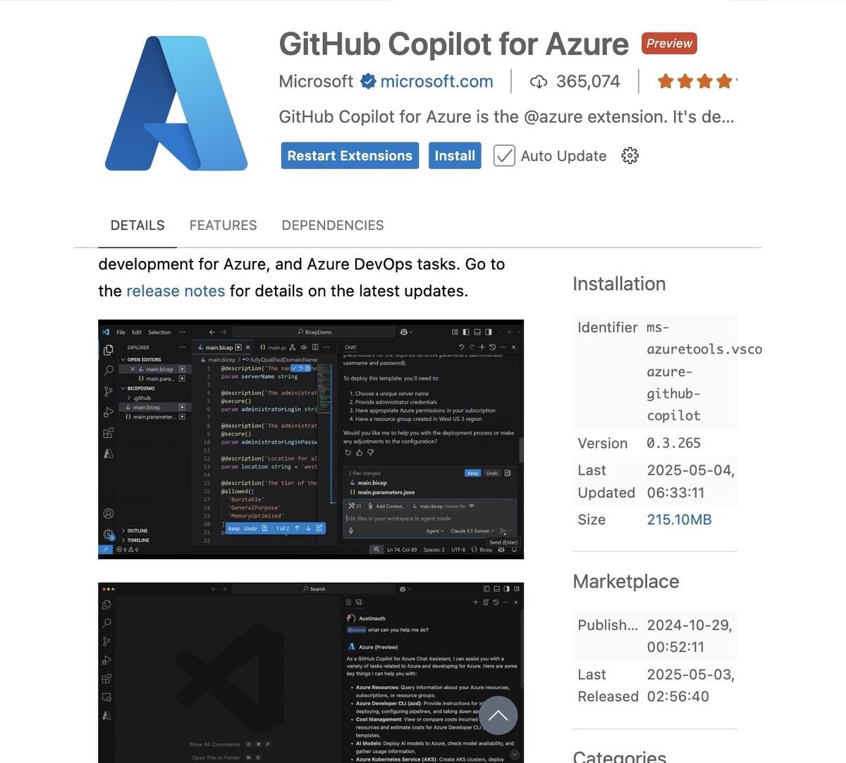 GitHub Copilot for Azure Extention