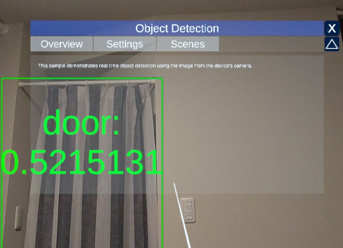 Example Scene 'Object Detection' of Niantic SDK v3.15 for Meta Quest3