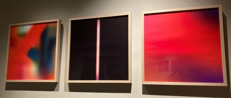 フィットネスジム壁面のアート作品の写真