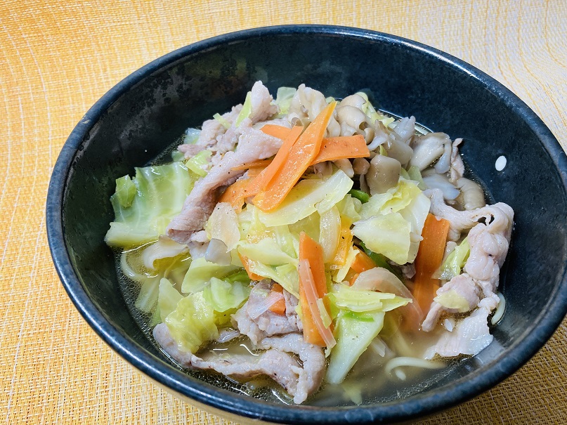 作ってみた 旨みしっかりのたんめん出来上がり 東洋水産 マルちゃんの生ラーメン タンメン 3人前 たんめん倶楽部