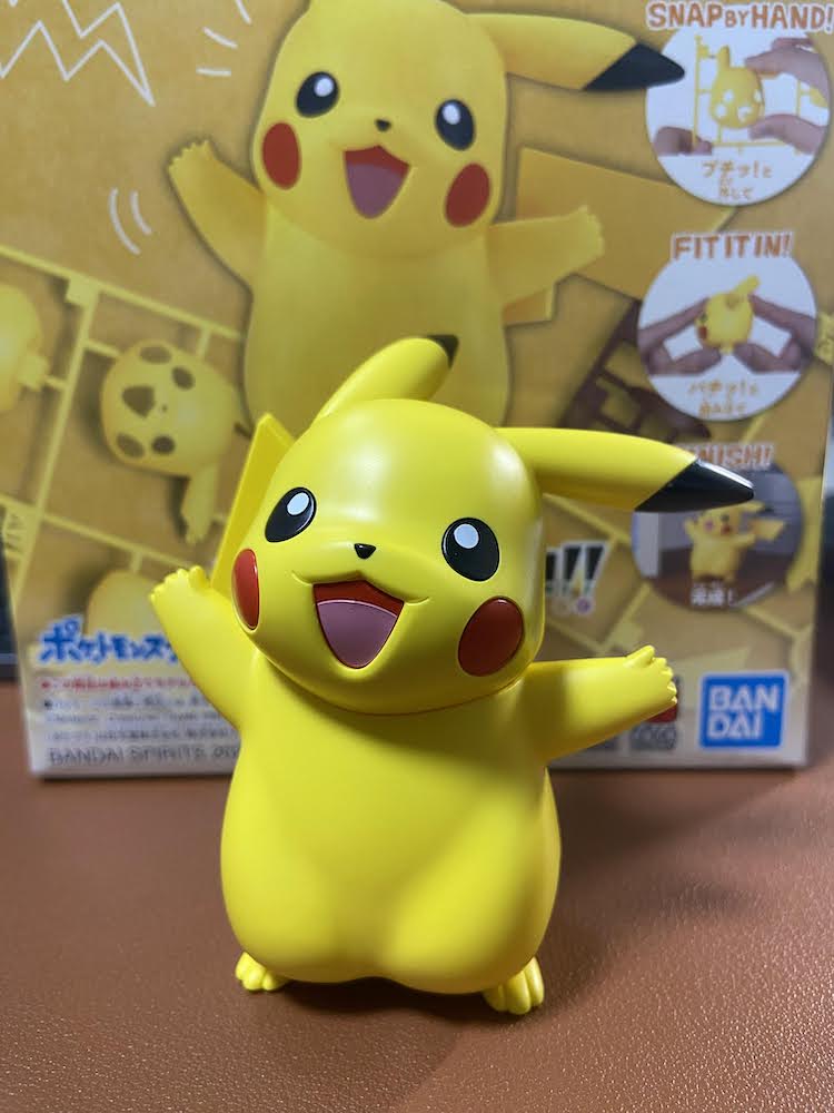 ピカチュウのプラモを作ったのでレビューと感想 - たらふく。