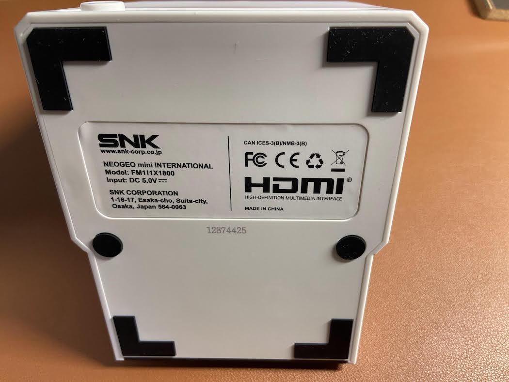 NEOGEO MINI INTERNATIONAL + HDMIケーブル SNK NeoGeo Mini HDMI Cable - (NGM) SNK NeoGeo Mini (Japanese