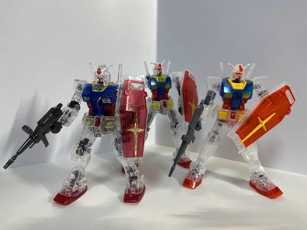 ガンプラ一番くじのエントリーグレード2種類で「全身クリアのRX-78-2