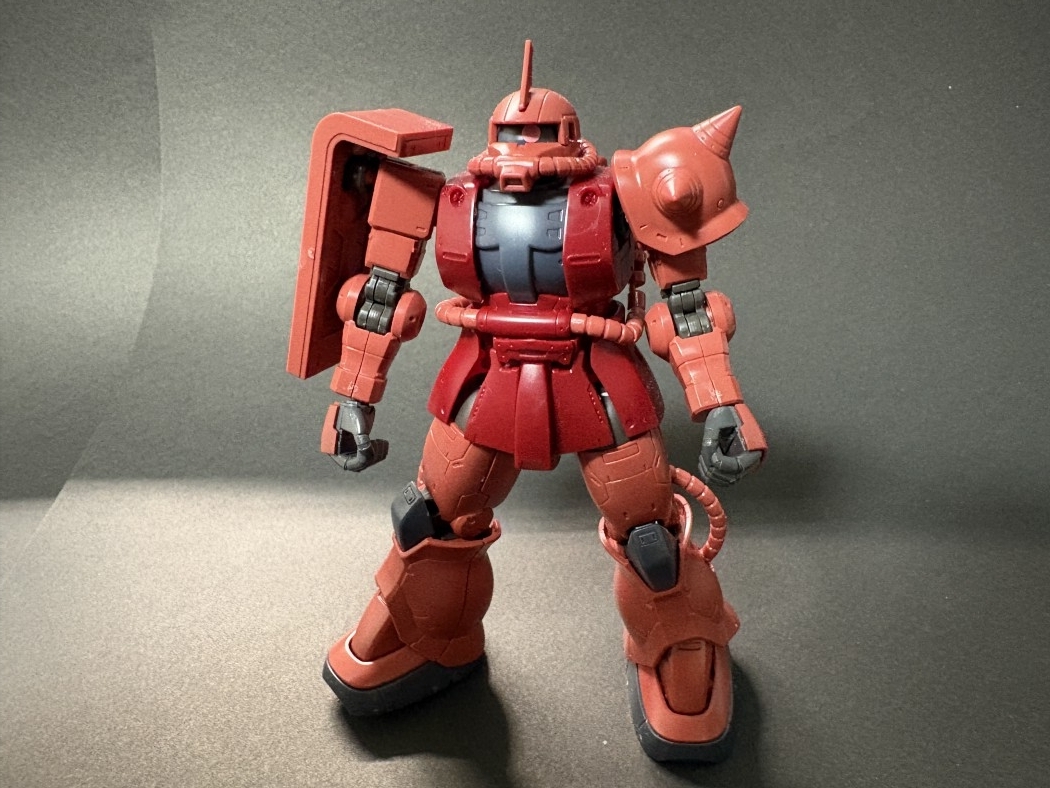 HG 1/144 シャア専用ザクII 赤い彗星Ver.をつくったのでレビューと感想