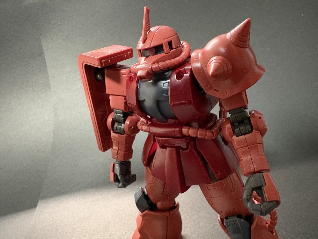 HG 1/144 シャア専用ザクII 赤い彗星Ver.をつくったのでレビューと感想