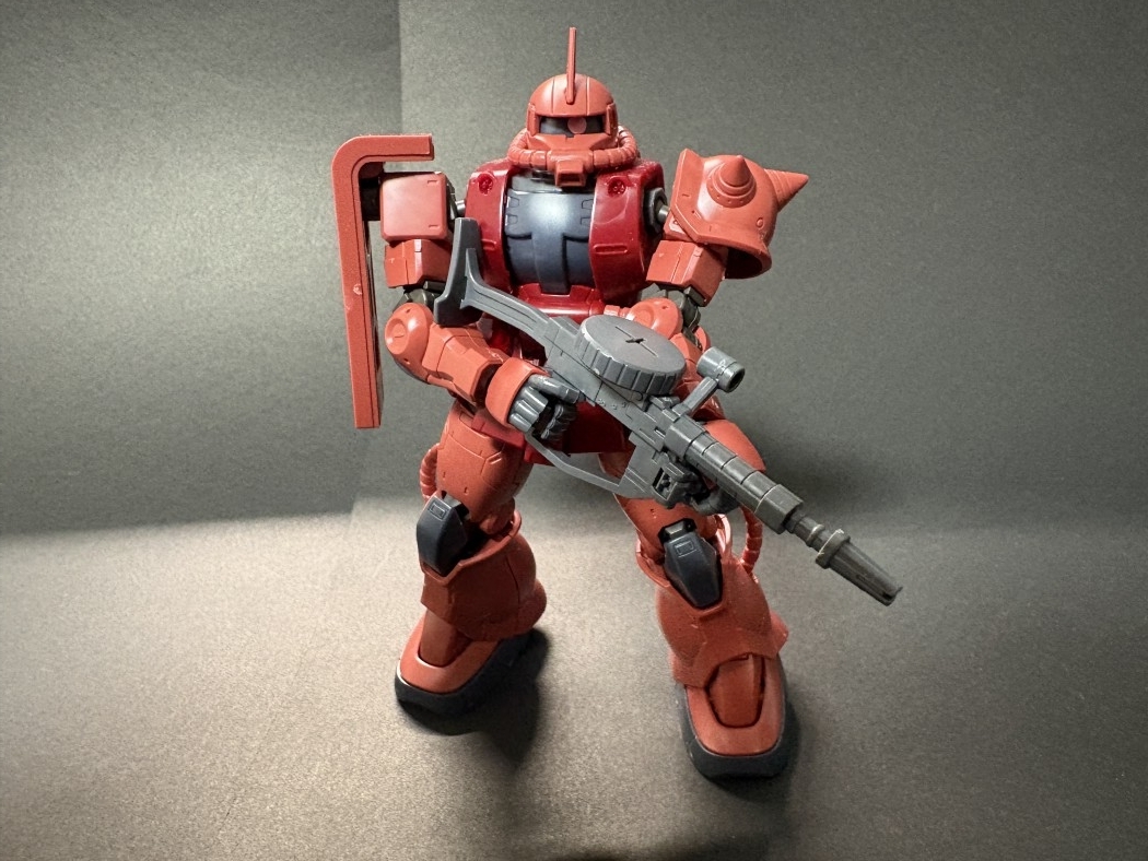 HG 1/144 シャア専用ザクII 赤い彗星Ver.をつくったのでレビューと感想