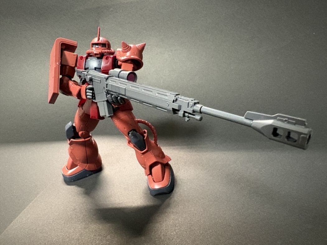 HG 1/144 シャア専用ザクII 赤い彗星Ver.をつくったのでレビューと感想