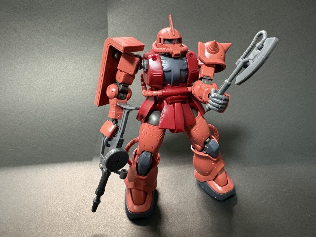 赤い彗星  HG 1/144 シャア専用ザクII 赤い彗星Ver.をつくったのでレビューと感想