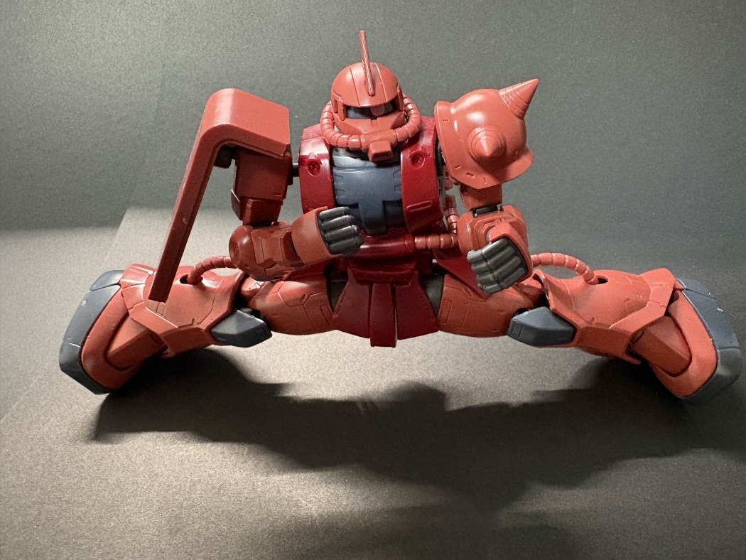 HG 1/144 シャア専用ザクII 赤い彗星Ver.をつくったのでレビューと感想