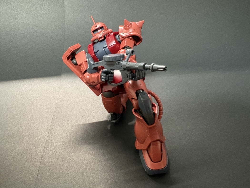 HG 1/144 シャア専用ザクII 赤い彗星Ver.をつくったのでレビューと感想
