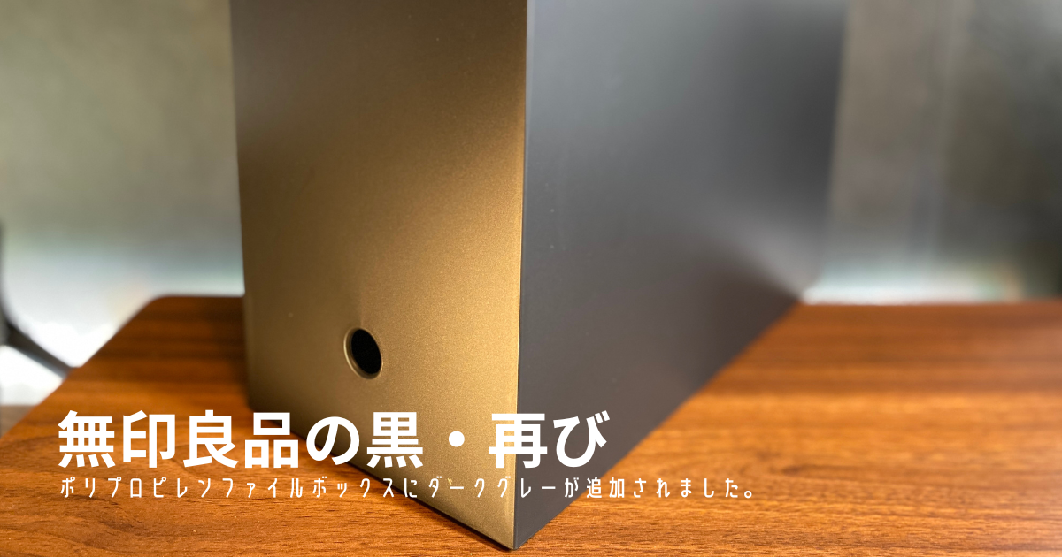 【在庫限り】 無印の黒】ポリプロピレンファイルボックスに「黒」が追加され スケートボード