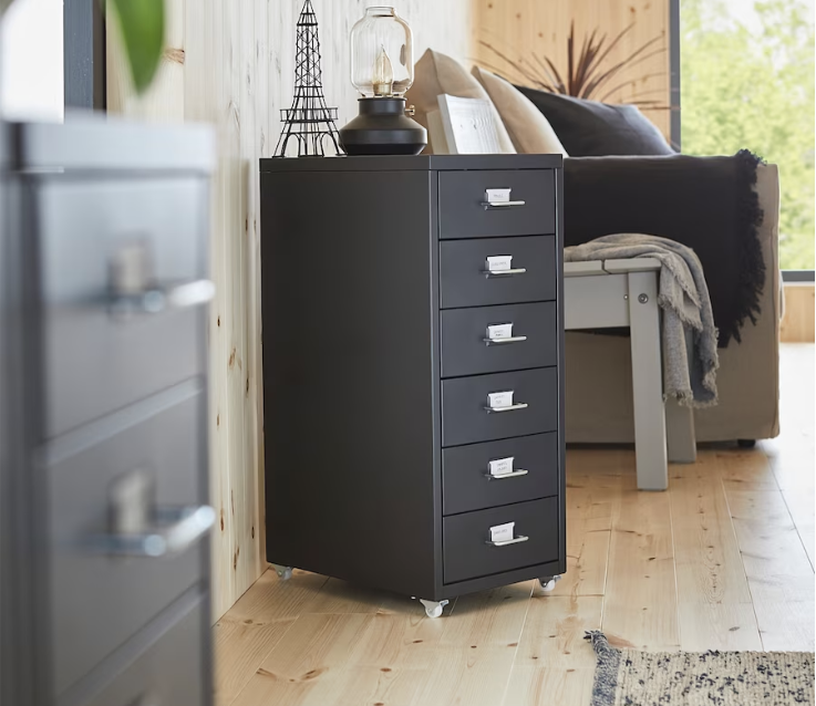 IKEA HELMER ヘルメル HELMER ヘルメル 引き出しユニット キャスター付き, ホワイト