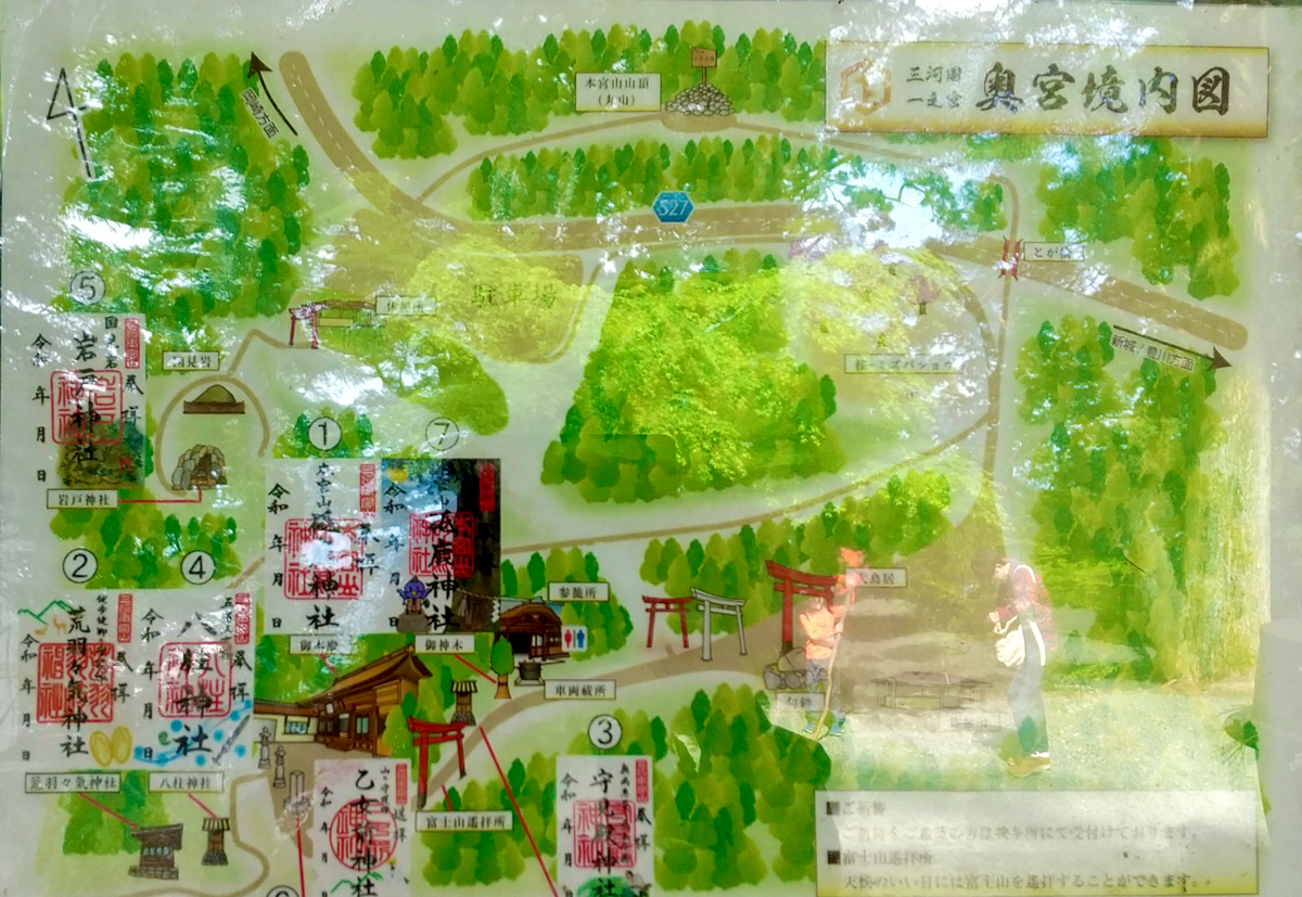 奥宮境内図