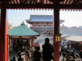 [東京][浅草]浅草寺本堂から宝蔵門を望む