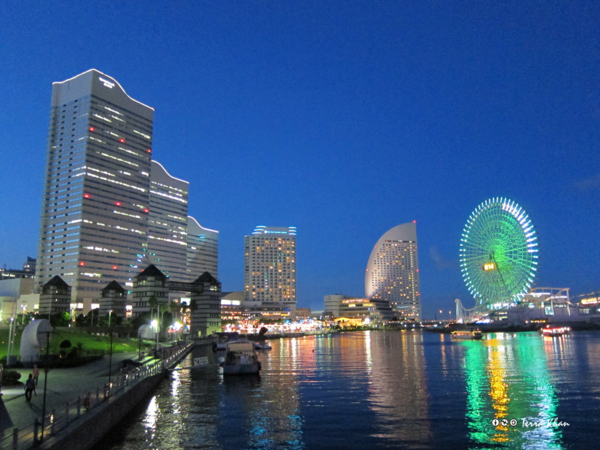 汽車道から望むみなとみらい地区の夜景 I