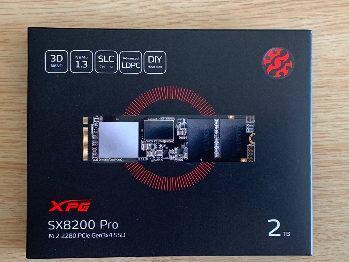 初心者向け Adata Xpg Sx8200 Pro 2tb 購入レビュー Think Diary